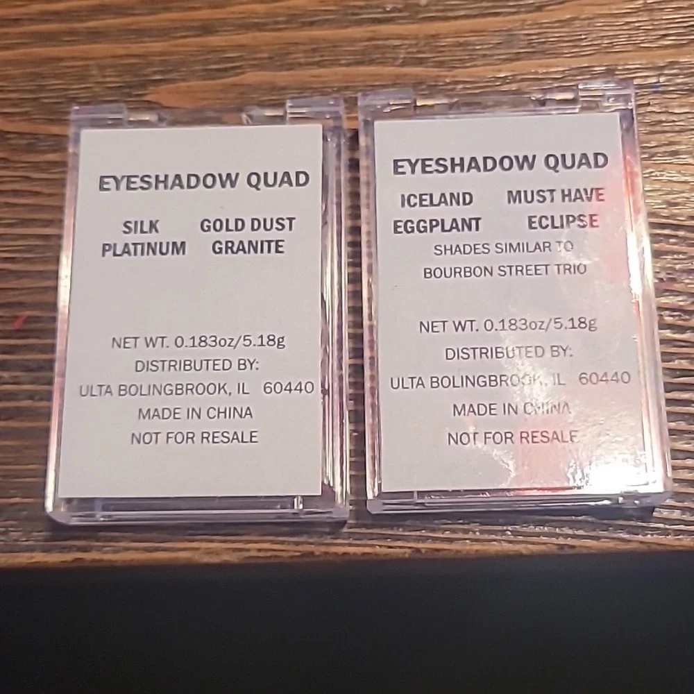 Ulta Beauty Dual Eyeshadow Sets - Cool Neutrals and Purples NEW